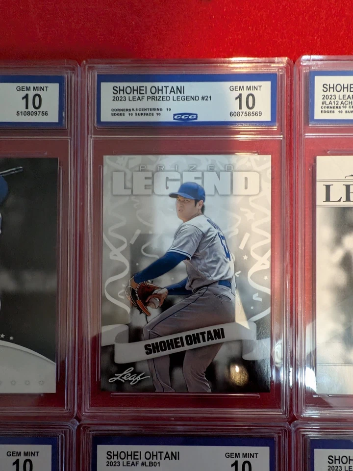 LOTE LOUCO SHOHEI OHTANI! 10 cartas TODAS em perfeito estado 10!! Los Angeles Dodgers HOF - Imagem 3 de 4