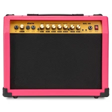 40 Watt Electric Guitar Amplifier | Combo Solid State Studio Amp with 8” 4-Oh...