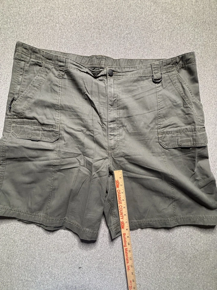 Pantalones Cortos Carga Hombre Talla 48 Gris 100% Algodón Exterior Informal Utilidad Bolsillos Foto 3 de 4