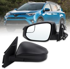 Left Driver side Door Mirror Compatible With 2016 2017 2018 Toyota RAV4 With Pow