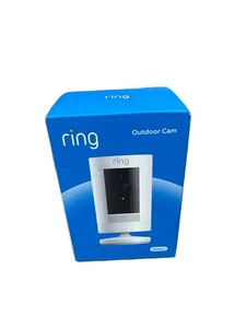 Batterie d'anneau extérieur Cam 2.4GHz WiFi Contrôle de l'application blanche Nouveau & Scellé