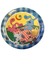 Blues Clues Child Collectible Plate 7” Picnic Magenta Vintage 2002 Zak Designs