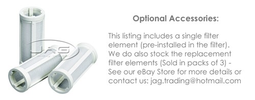 CLEARVIEW INLINE GLASS BOAT FUEL FILTER KIT - Universal/Outboard/Ride-on Mower - Picture 3 of 3