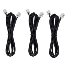 LanSenSu Telephone landline Extension Cord Cable Cord with Standard RJ-11 6P4...