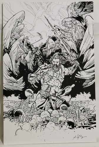 SKYBOUND X #2 Andrei Bressan B&W Incentive Variant Cover Image Comics - Afbeelding 1 van 2