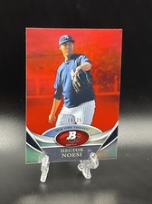 2011 Bowman Platinum Hector Noesi #BPP62 Red Refractor Card #’D 16/25