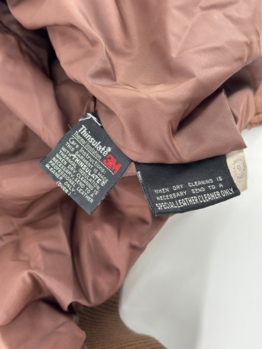 Vintage Adventure Bound Wilsons Leather Jacket Womens Large Brown Thinsulate 80s - Picture 11 of 15