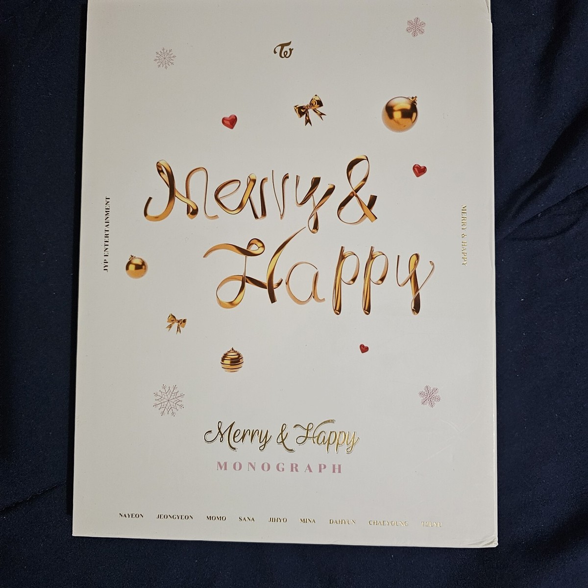 TWICE Merry And Happy Monograph With Photocard Set ( No TWICE Merry And Happy Monograph With Photocard Set ( No