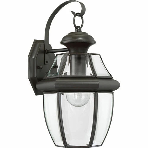 Quoizel NY8316Z Newbury 1 Light Outdoor Wall Lantern Fixture, Bronze - 2 Pack - Picture 4 of 6