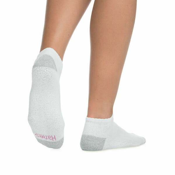 Hanes Women's 10Pack Red Label Low Cut Socks, White One Size for