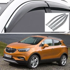 1Set Sun Rain Guards Vent Deflector Window Visor for Opel Mokka X 2017-2020