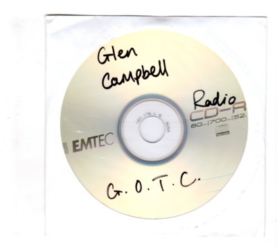 (ID741) Glen Campbell, Ghost On The Canvas - 2011 DJ CD