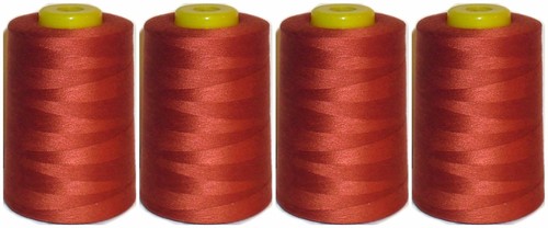 TOP QUALITY SEWING THREAD 120s SPUN POLYESTER, OVERLOCKING 5000 YRDS X 4 CONES - Picture 34 of 52