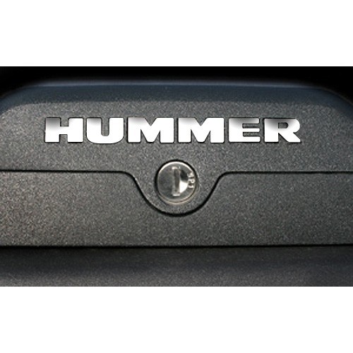 20062010 GMC HUMMER H3 Roof Rack Vinyl Letters Chrome Inserts Stickers