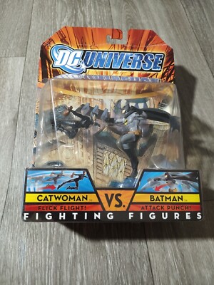 DC Universe Fighting Figures Catwoman Vs. Batman Action Figure Set Combo