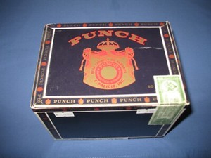 Punch cigar box, (box only)