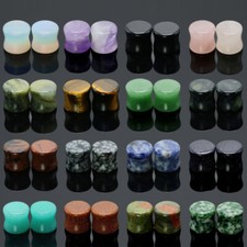 1 Pair Stone Ear Plugs Gauges 2G-5/8" Ear Expanders Stretchers Piercing Jewelry