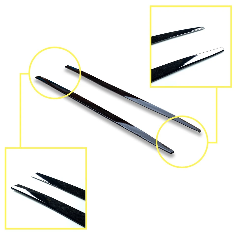 FYRALIP Unpainted Side Skirt Extension Panel Lip For BMW 1-Series E87 E81 04-12 — 第 2/4 张图片