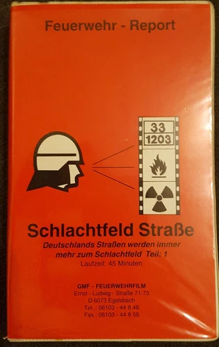 VHS Video, GMF Feuerwehrfilm, Schlachtfeld Straße Teil 1 - Bild 1 von 2