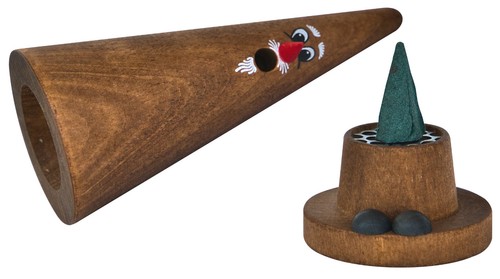 CROTTENDORFER RÄUCHERFIGUR ZIEGENBEIN - ECHT ERZGEBIRGE - HOLZ RÄUCHERBAUM KEGEL - Bild 3 von 6