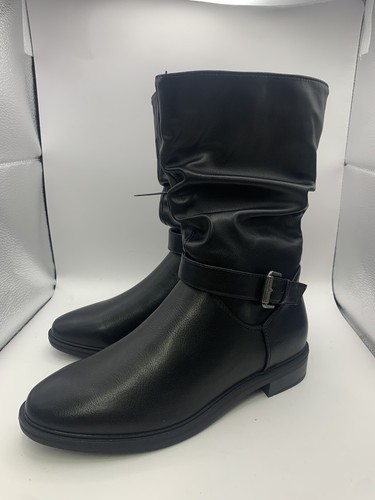 Botas acanaladas Miso negras para mujer talla UK 4 (REF6)
