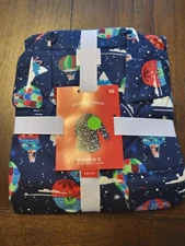 Wondershop women's ballon print sleep wear pajama top nightgown navy XS B17