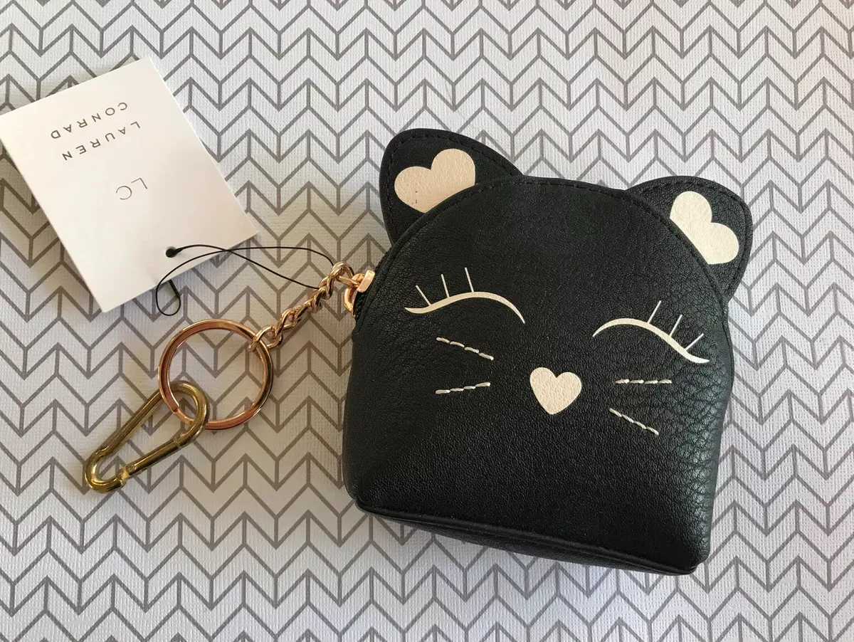 conrad black cat coin pouch