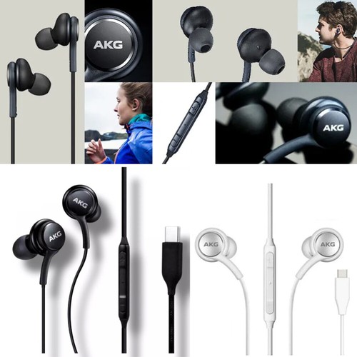 Samsung Galaxy AKG USB C Type C Headphones Stereo Music Sports Earphones Earbuds - Picture 9 of 13