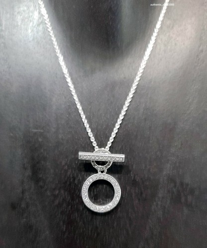 Double Hoop T-bar Necklace 399039C01 