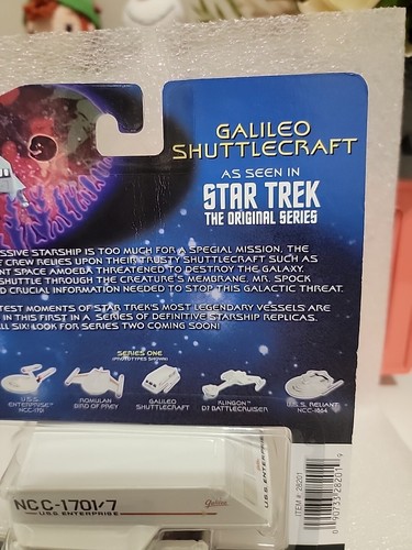 Johnny Lightning White Lightning Star Trek Galileo Shuttlecraft - Foto 11 di 13
