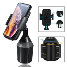 360° Adjust Phone Mount Car Cup Holder Stand Cradle Universal for iPhone Samsung