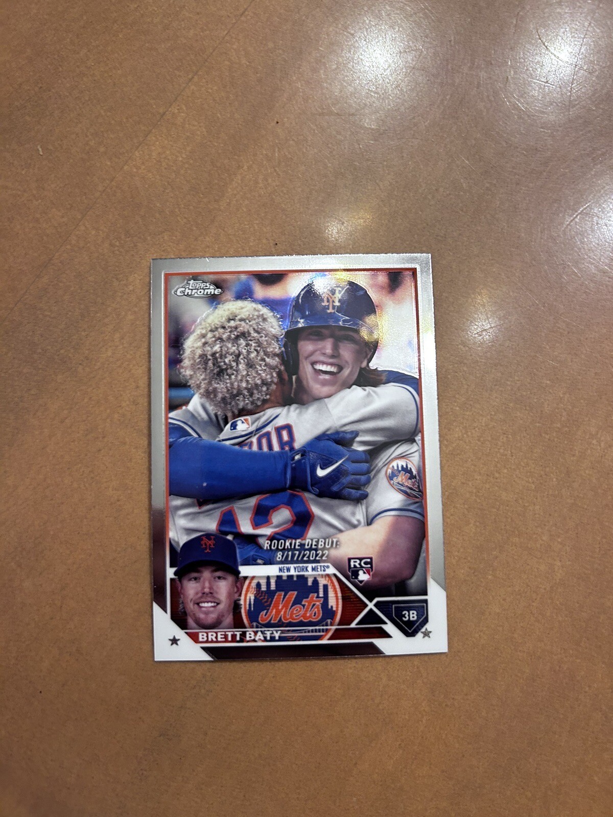 2023 Topps Chrome Update #USC10 Brett Baty ROOKIE DEBUT RC