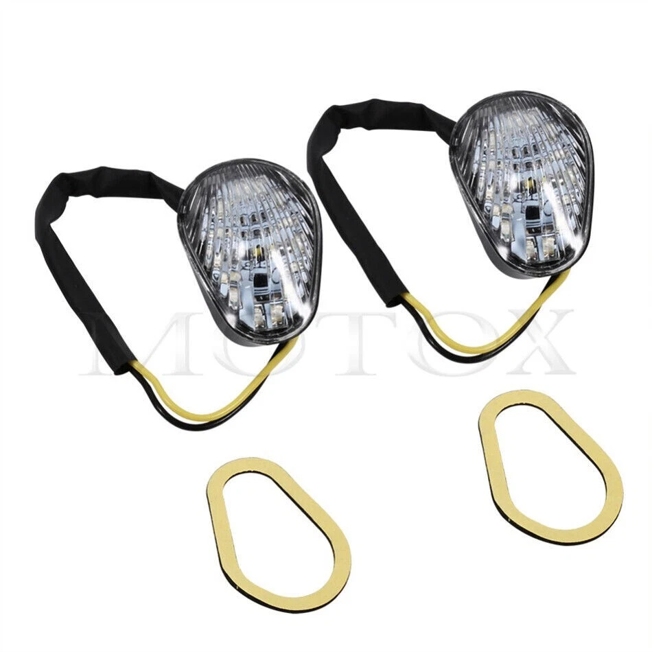 Apto para Yamaha FZ1 FZ6 FZ8 LED Señales de giro Indicador Luz de montaje empotrado Lámpara Foto 4 de 4