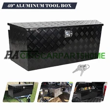 49"X15"X18.5" Heavy Duty Truck Pickup Storage Tool box Lock Trailer Tongue