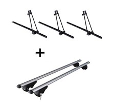 3x Fahrradträger ORION+Dachträger Rio 120 für für Ford Focus Turnier DNW 98-'04