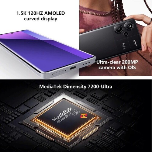 Xiaomi Redmi Note 13 Pro+ 12GB RAM 256GB/512GB ROM 5G Unlocked Global Smartphone - Zdjęcie 12 z 27