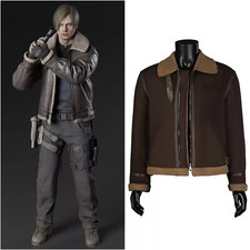 Leon S. Kennedy Resident Evil 4 Remake Jacket Cosplay Suit Handmade Coat Costume
