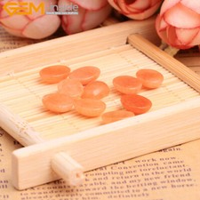 Aventurine CAB Cabochon Oval Natural Orange Stone Beads Jewelry Making 5 Pcs
