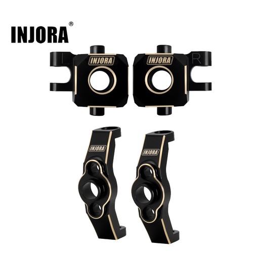 INJORA Blocchi Sterzo Ottone Blocchi Nocche Porta Mozzo C per Aggiornamenti TRX4M - Foto 1 di 15