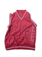 Womens Golf Vest Bally Windbreaker Size 14 Red Vintage Eu40