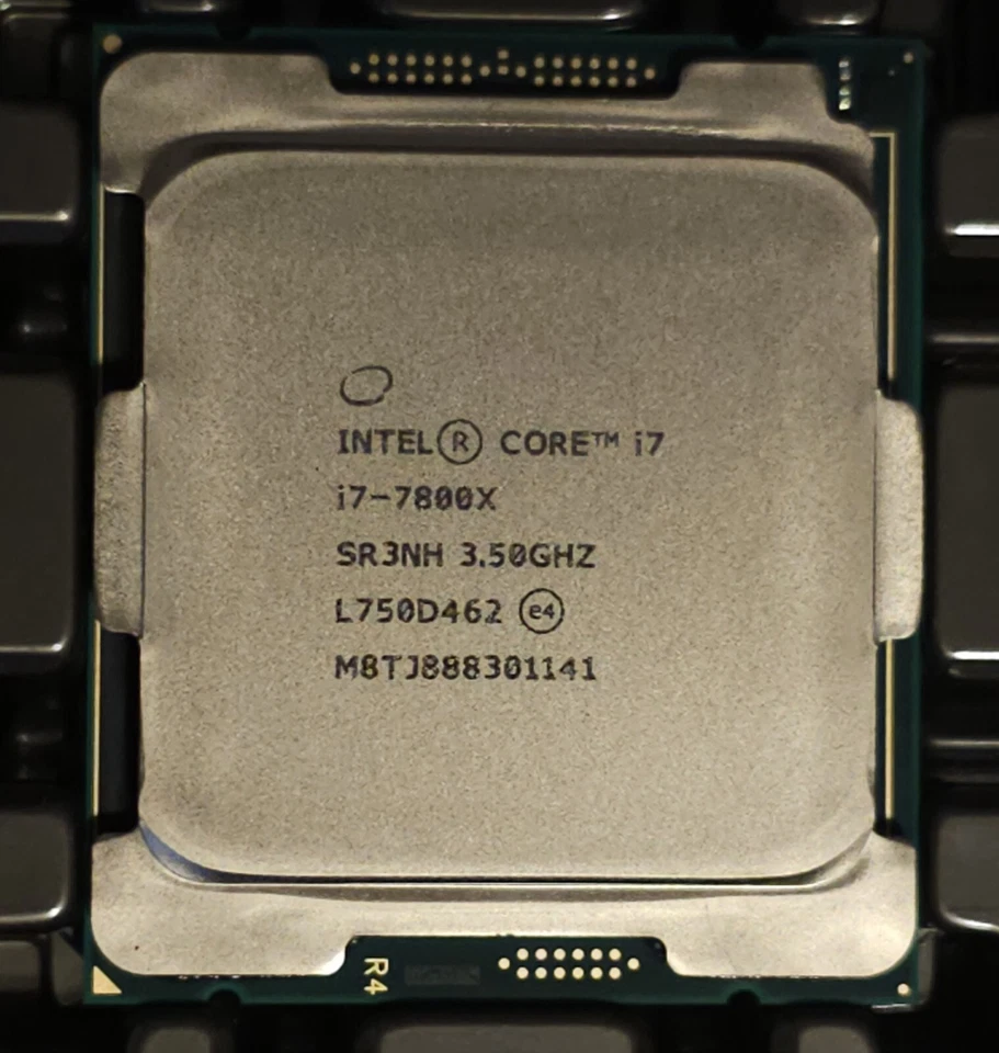 Intel Core i7-7800x CPU processor sr3nh 3.50ghz 6-Core 8.25mb lga-2066 X series - Image 3 of 3