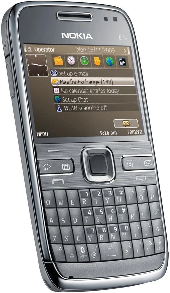 Nokia E72 - Metal grey (Unlocked) Smartphone - Image 2 of 4