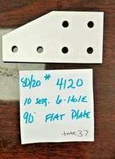 80/20 ALUMINUM 6- HOLE 90 ANGLED FLAT PLATE SERIES 10 4120