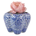 Antique Chinese Blue White Porcelain Tulip Vase h14cm Circa 1800s