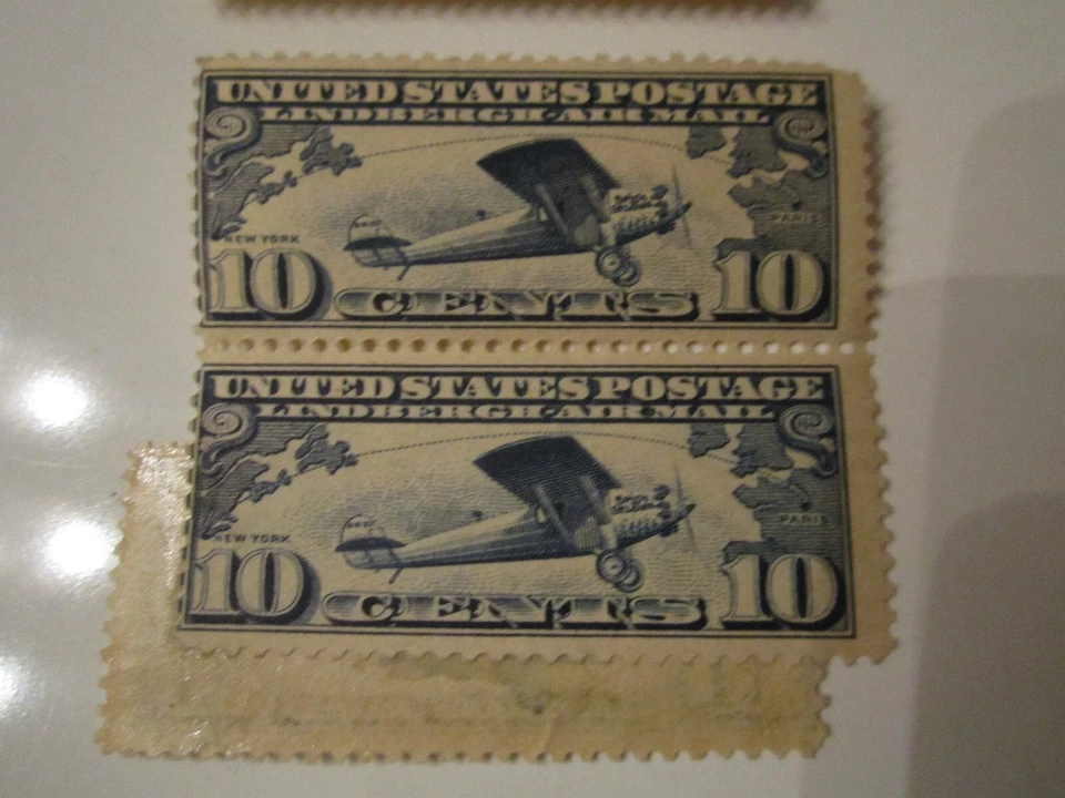 1927 U.S. STAMP SCOTT #C10 AIRMAIL STAMPS 3 PAIRS ALL MINT - MNH - OFC-2 - Image 4 of 4
