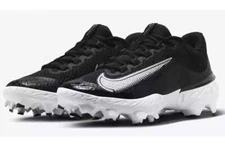 Nike Alpha Huarache Elite 4 Black MCS Baseball Cleats FD6221-001 (Mens 7-13) NEW