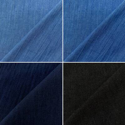 4 Unzen Chambray 100 % Baumwollstoff Hemd & Kleid Material leichter weicher Denim