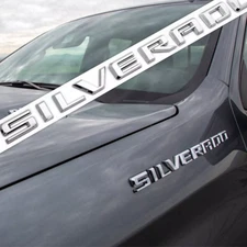 19-23 Chrome For Silverado 1500 Z71 LT LTZ Side Fender Letter Logo Emblem Badge