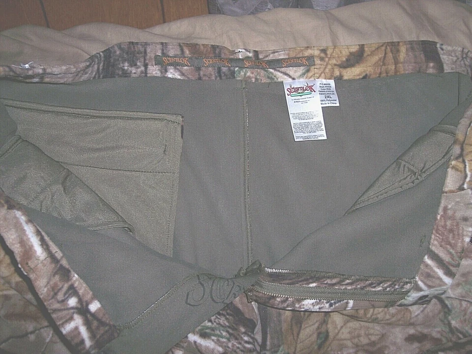2X Camo Pants Windproof Scentlok Realtree AP Camo Hunting Pants Camo Pants $160 - Image 4 of 4