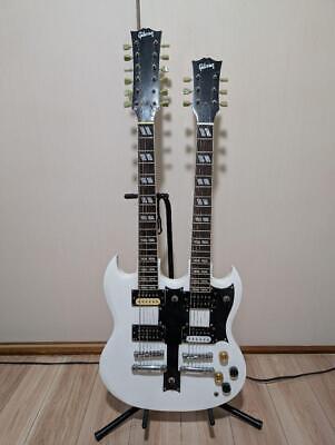 Non Gibson Double Neck Guitar White | eBay Non Gibson Double Neck Guitar White | eBay
